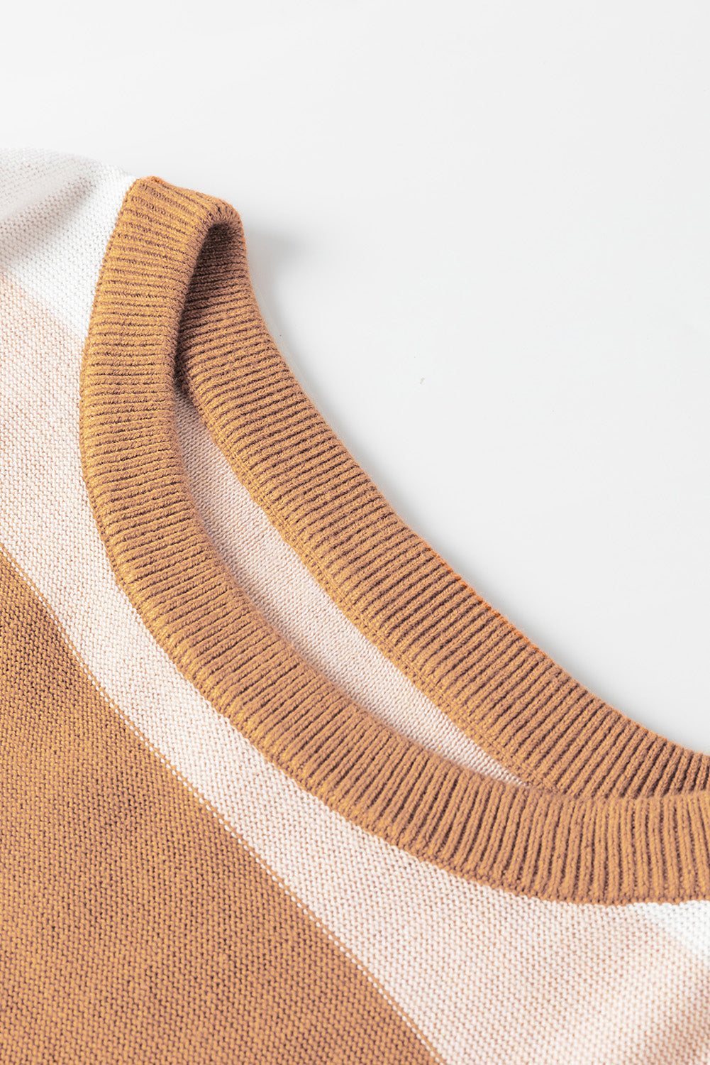 Striped Knit Drop Shoulder Loose Sweater | Multicolour