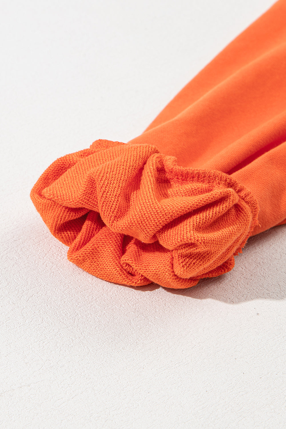 Solid Kangaroo Pocket Half Zipper Oversized Hoodie | Orange