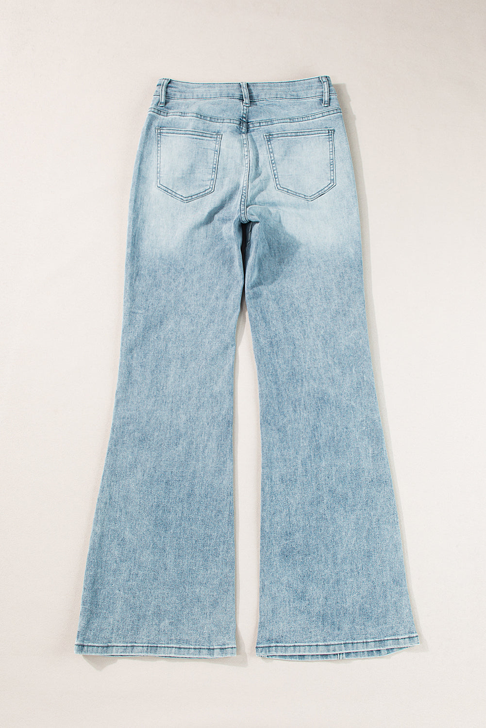 Acid Wash Extra Wide Leg High Waist Long Jeans | Dusk Blue