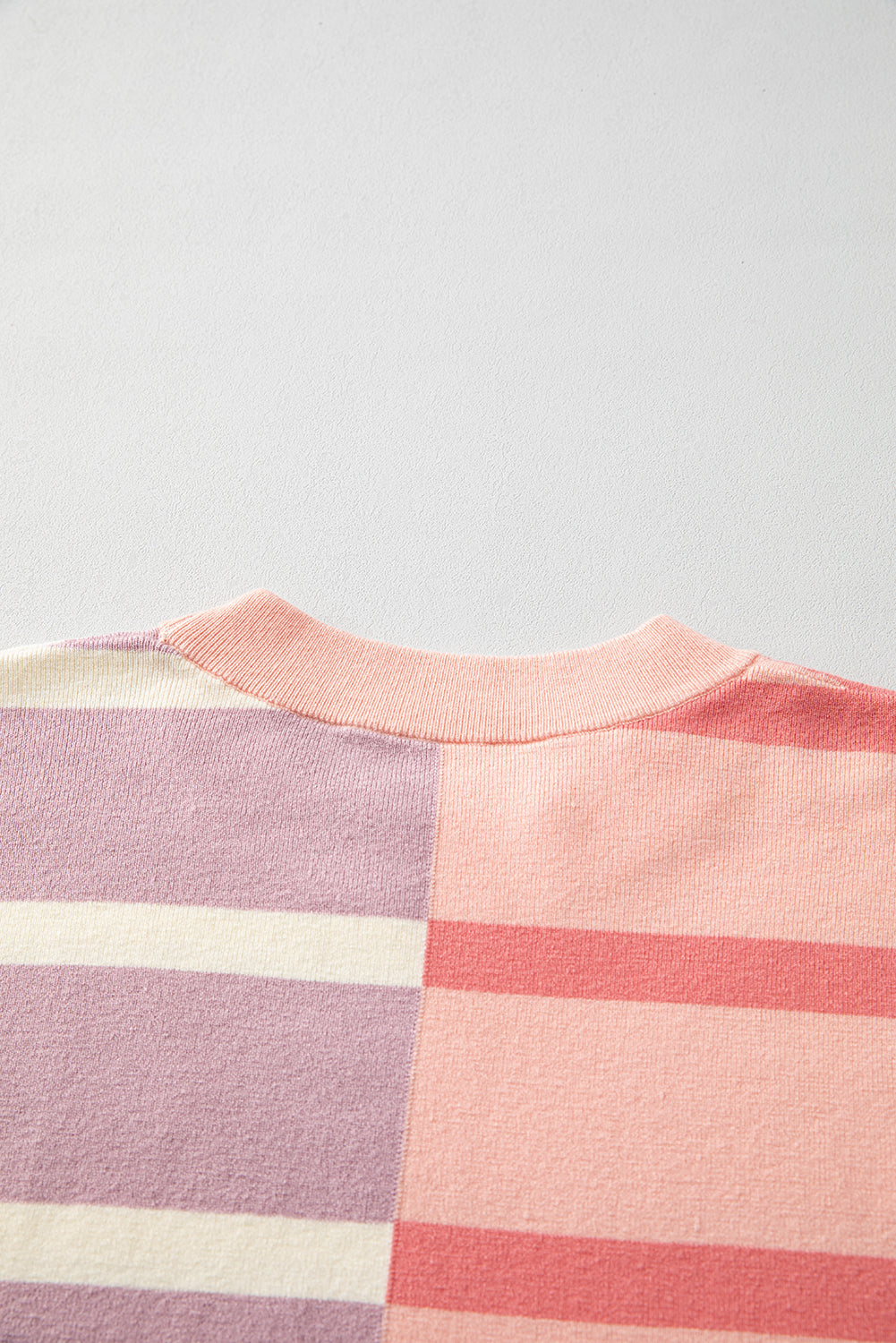 Colourblock Oversized Sweater | Pink Stripe