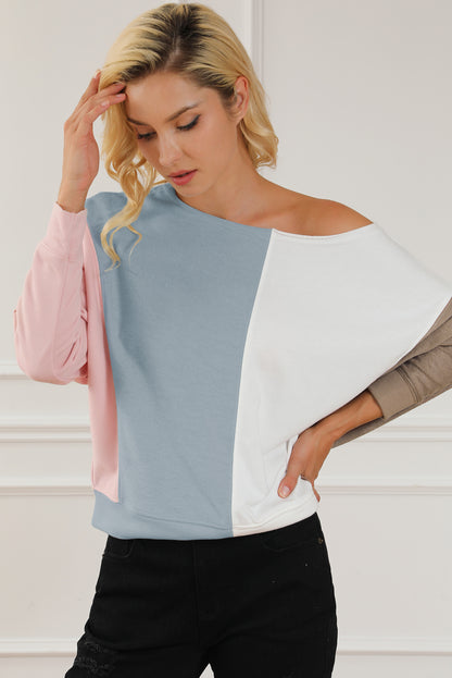 Colourblock Dolman Sleeve Sweatshirt | Multicolour