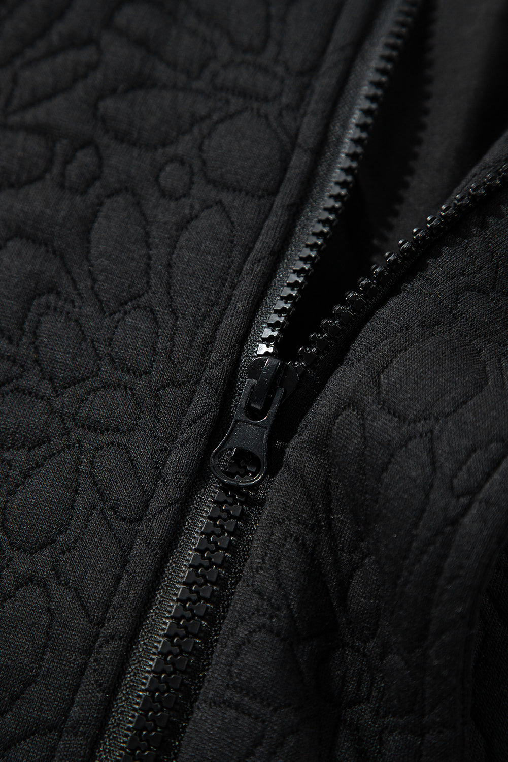 Floral Quilted Jacket | Black