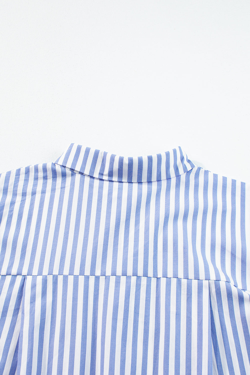 Dolman Sleeve Oversize Shirt | Sky Blue Stripe