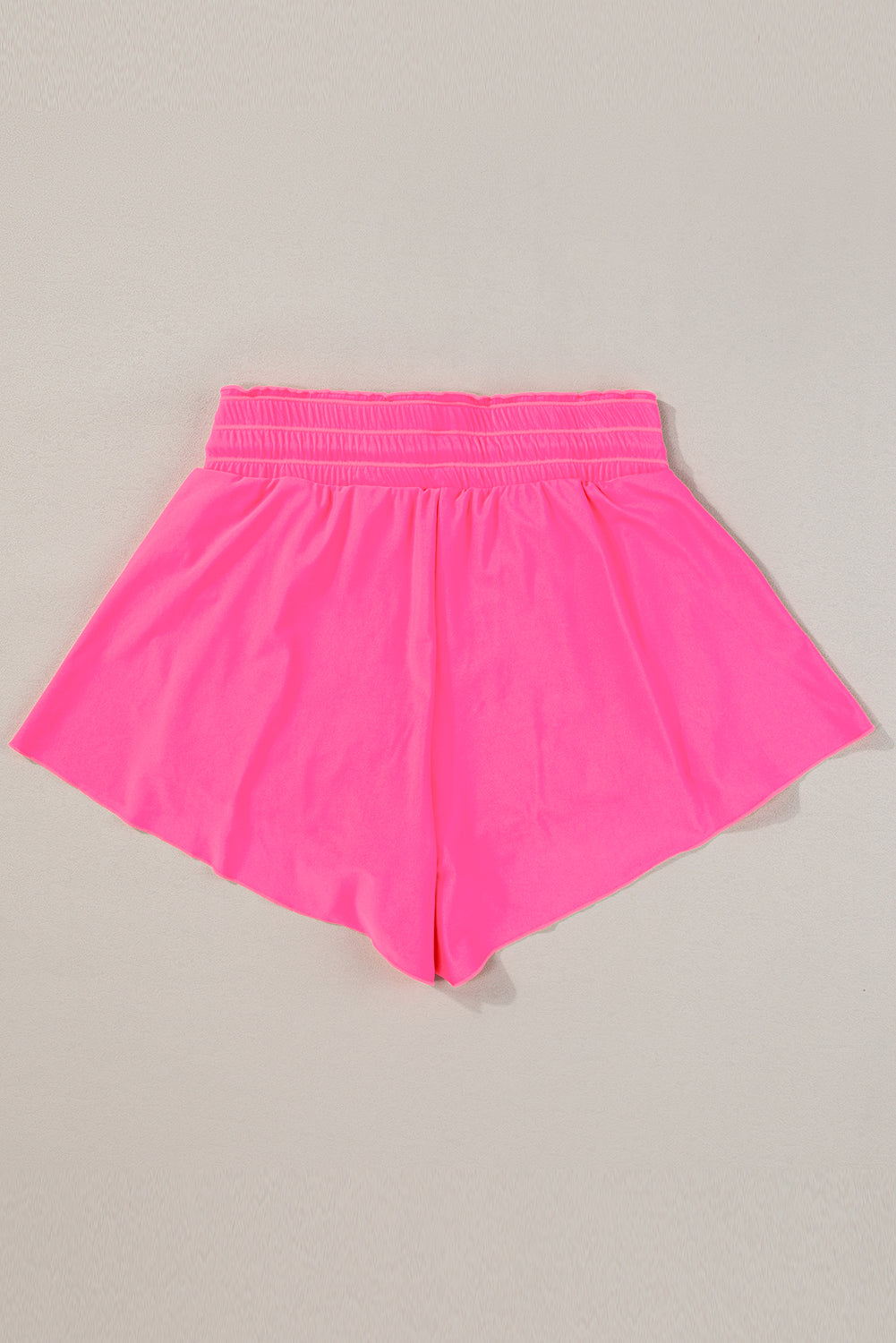 Frilly High Waist Petal Wrap Swim Shorts | Rose Red