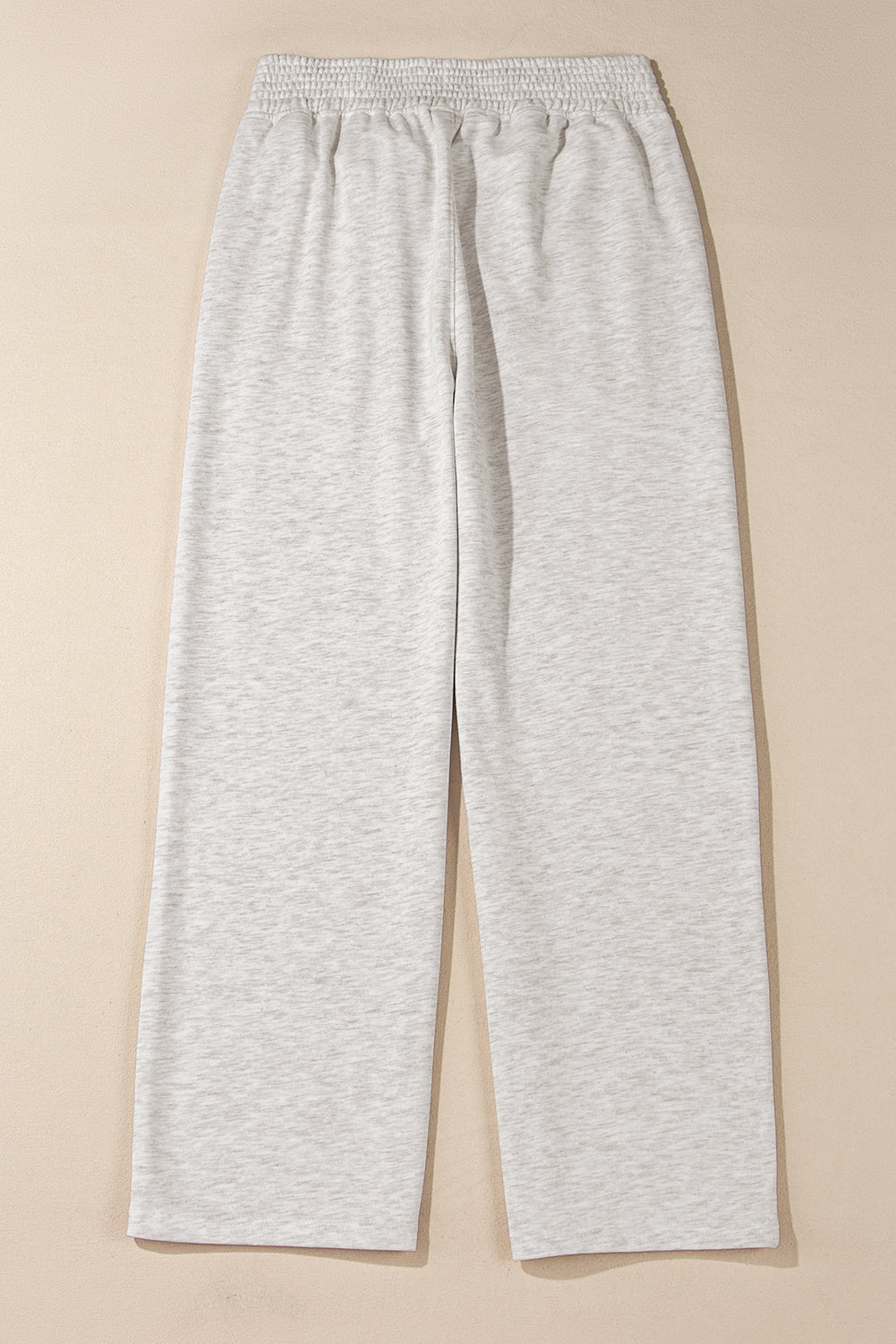 Cross-Waist Wide Leg Lounge Pants | Light Grey