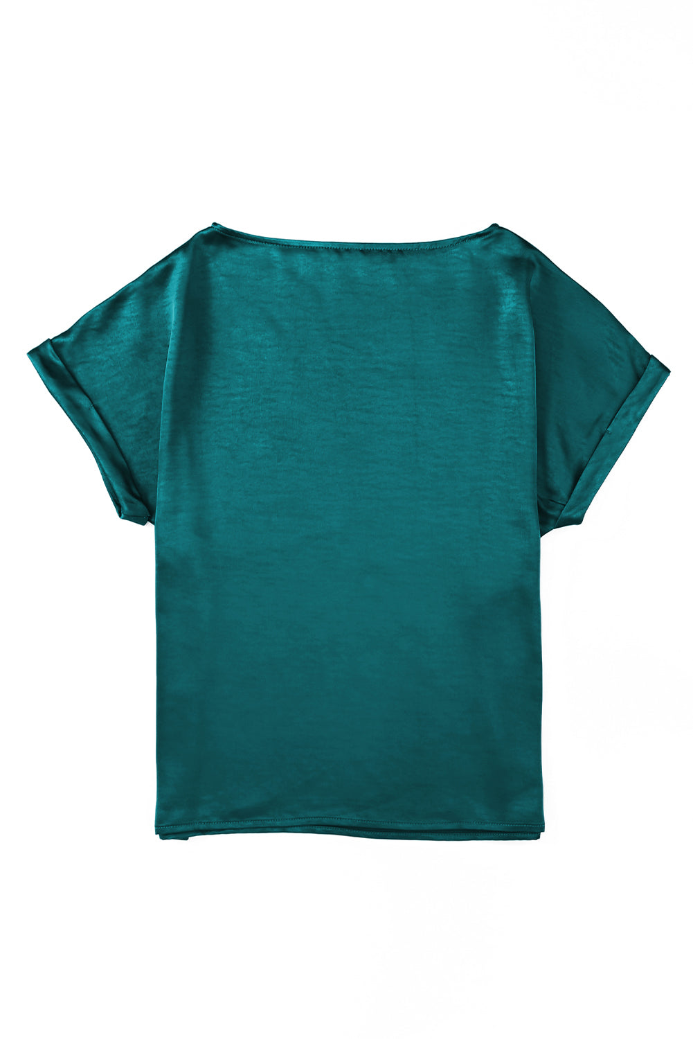 Solid Colour Short Sleeve T Shirt | Green