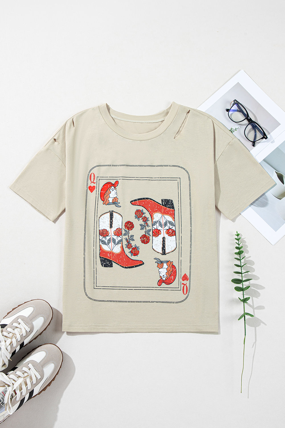 Cowgirl Queen Graphic Tee | Parchment