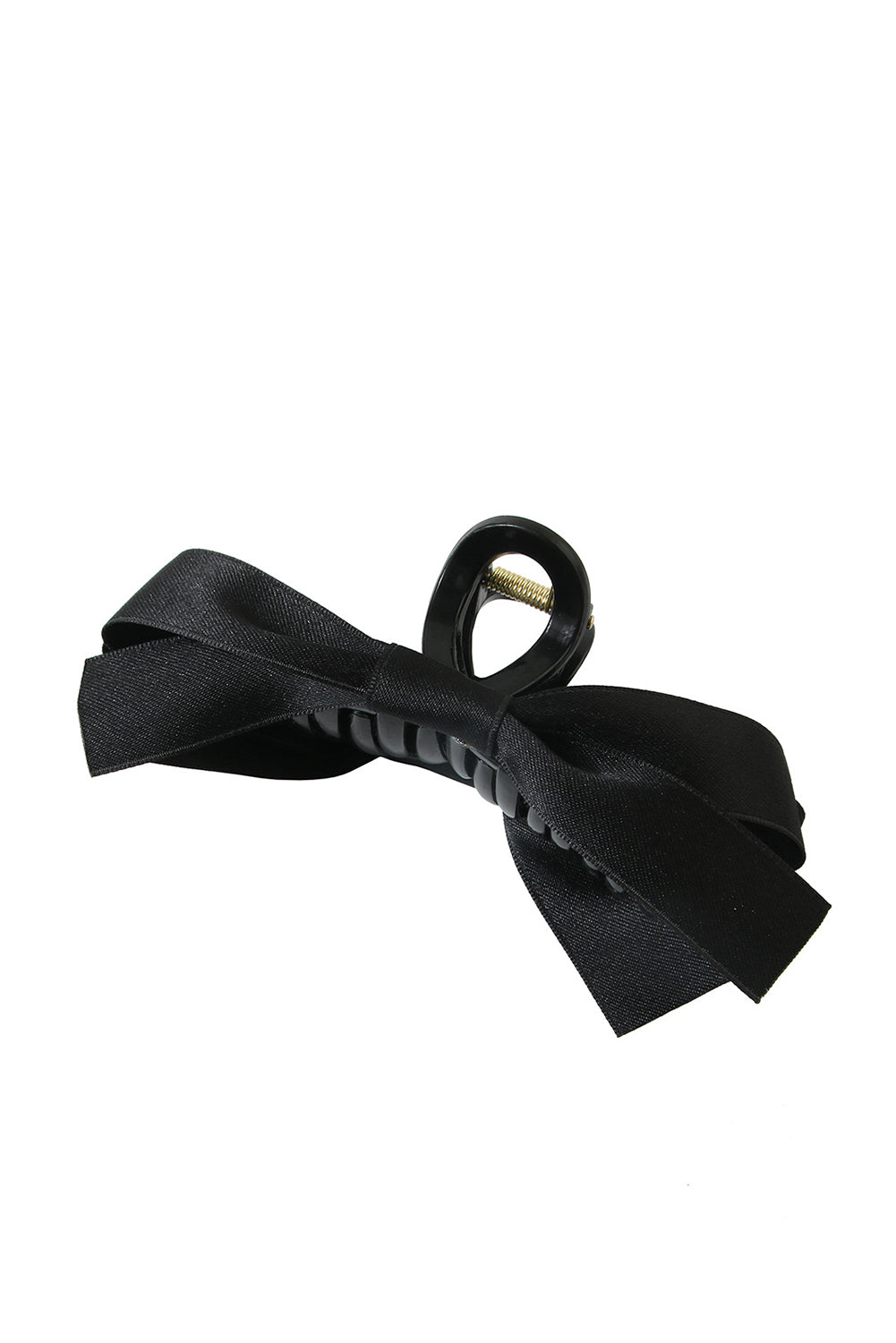 Bow Decor Large Hair Claw Clip | Black