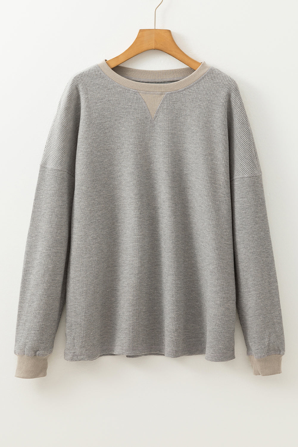 Thermal Pullover Loose Sweatshirt | Gray