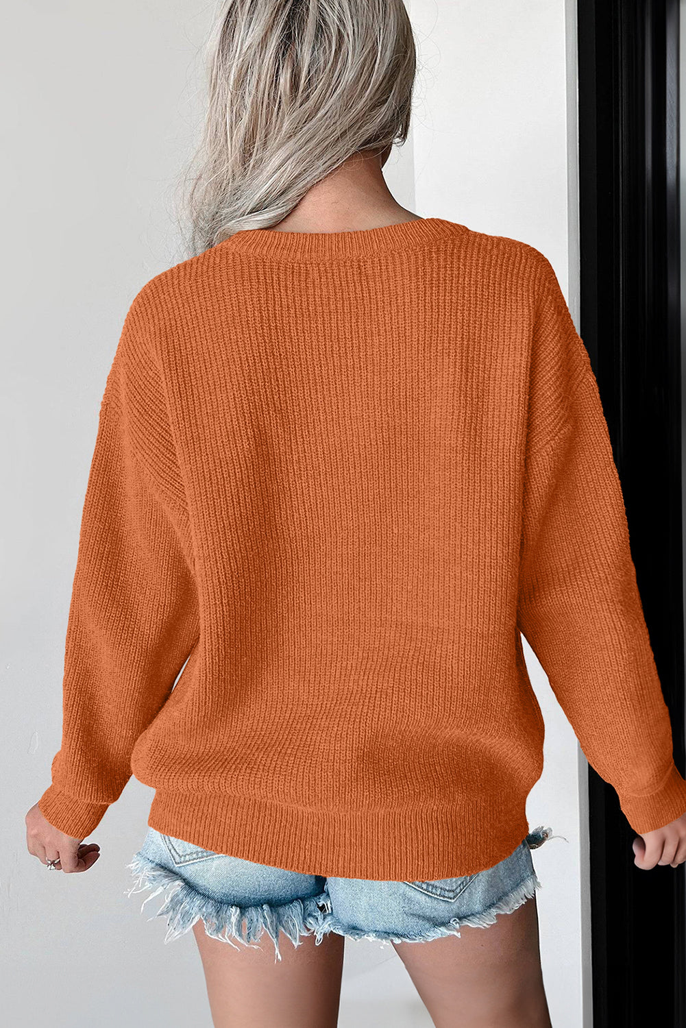 Hello Pumpkin Graphic Sweater | Flamingo