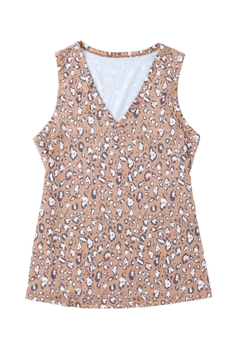 V Neck Tank Top | Leopard