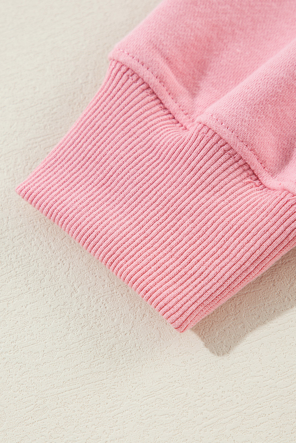 Solid Classic Crewneck Pullover Sweatshirt | Pink