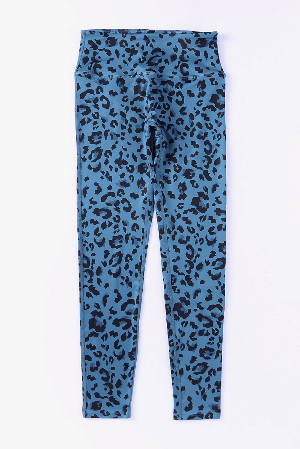 Classic Leopard Print Active Leggings | Blue