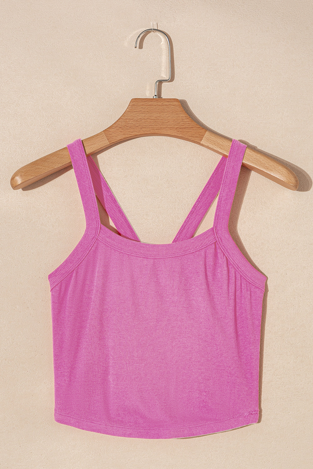 Athletic Ribbed Cropped Cami Top | Bonbon