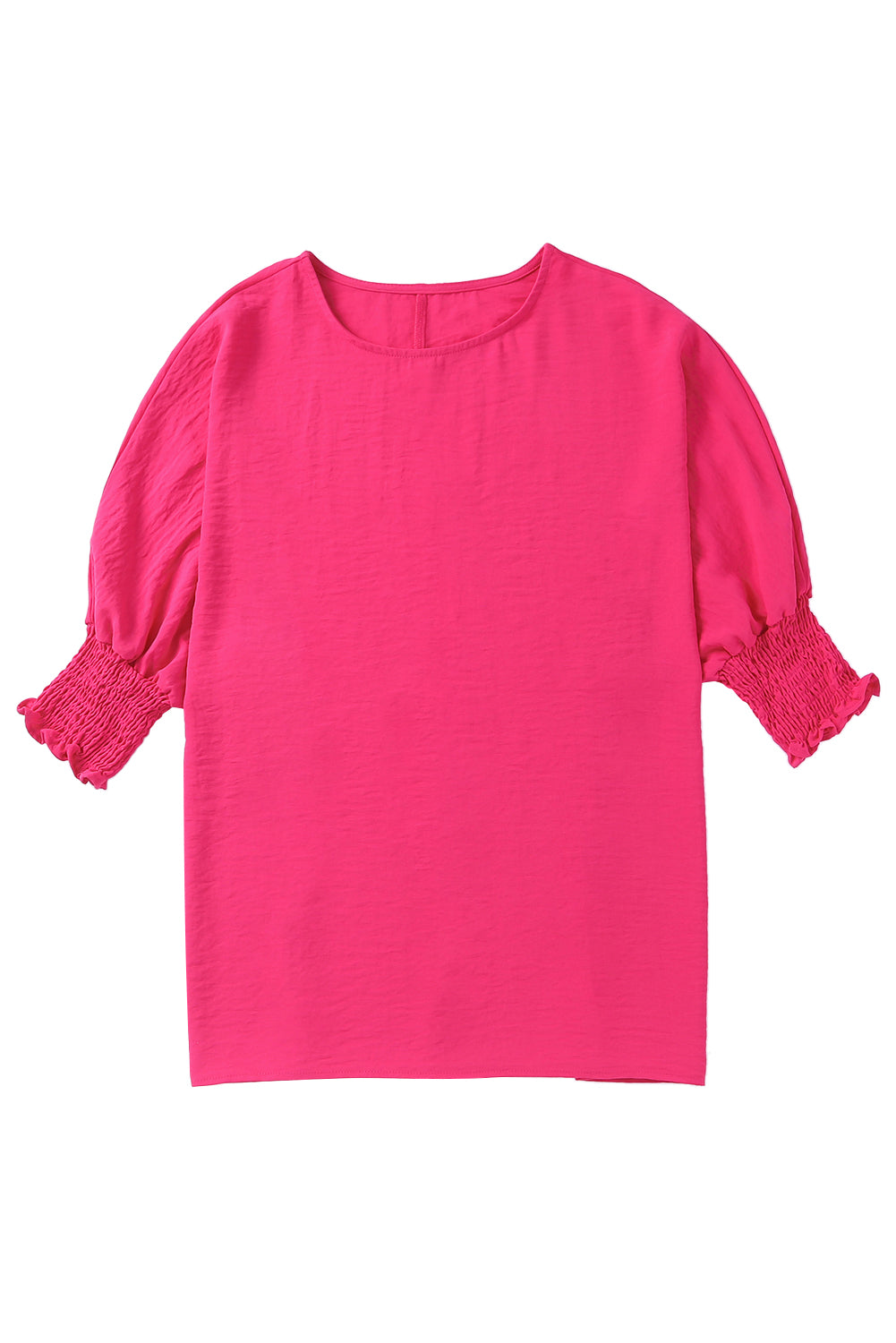 Smocked Wrist Shift Top | Rose