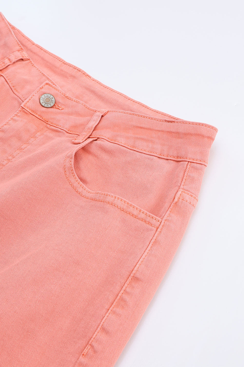 High Waist Ripped Straight Leg Pocket Jeans | Pink