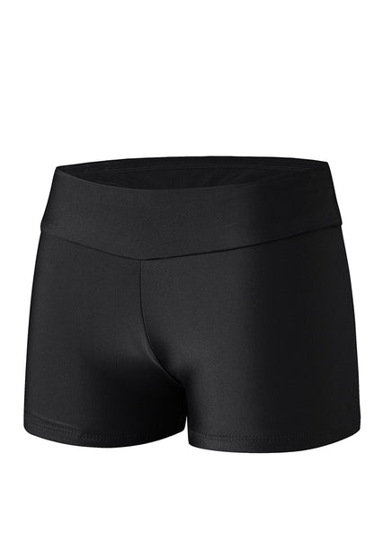 Solid Colour High Waist Swim Bottom | Black