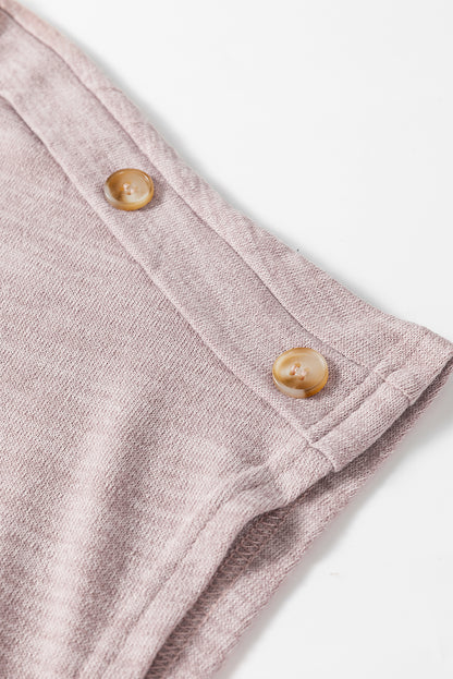 Plus Size Button Detail Batwing Sleeve Tee | Delicacy