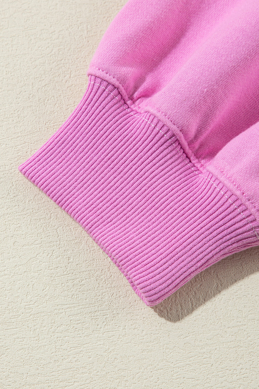 Colourblock Henley High Low Oversize Sweatshirt | Pink