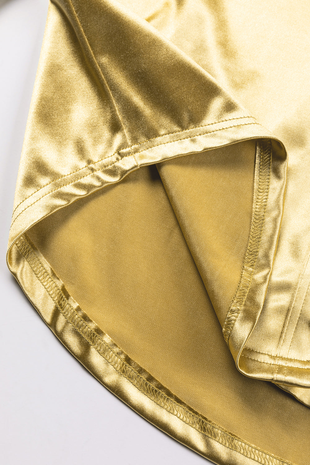 Metallic Luster Chest Pocket Shirt | Gold