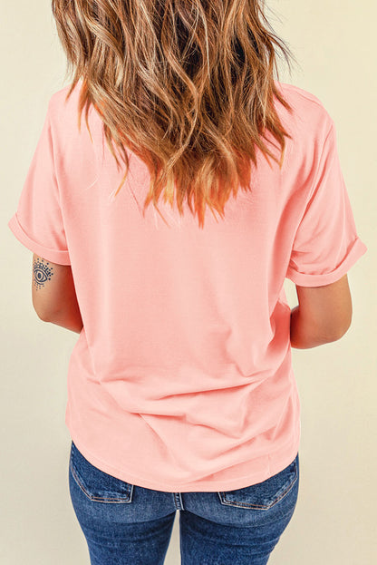 Forever Chasing Sunset Graphic T Shirt | Pink