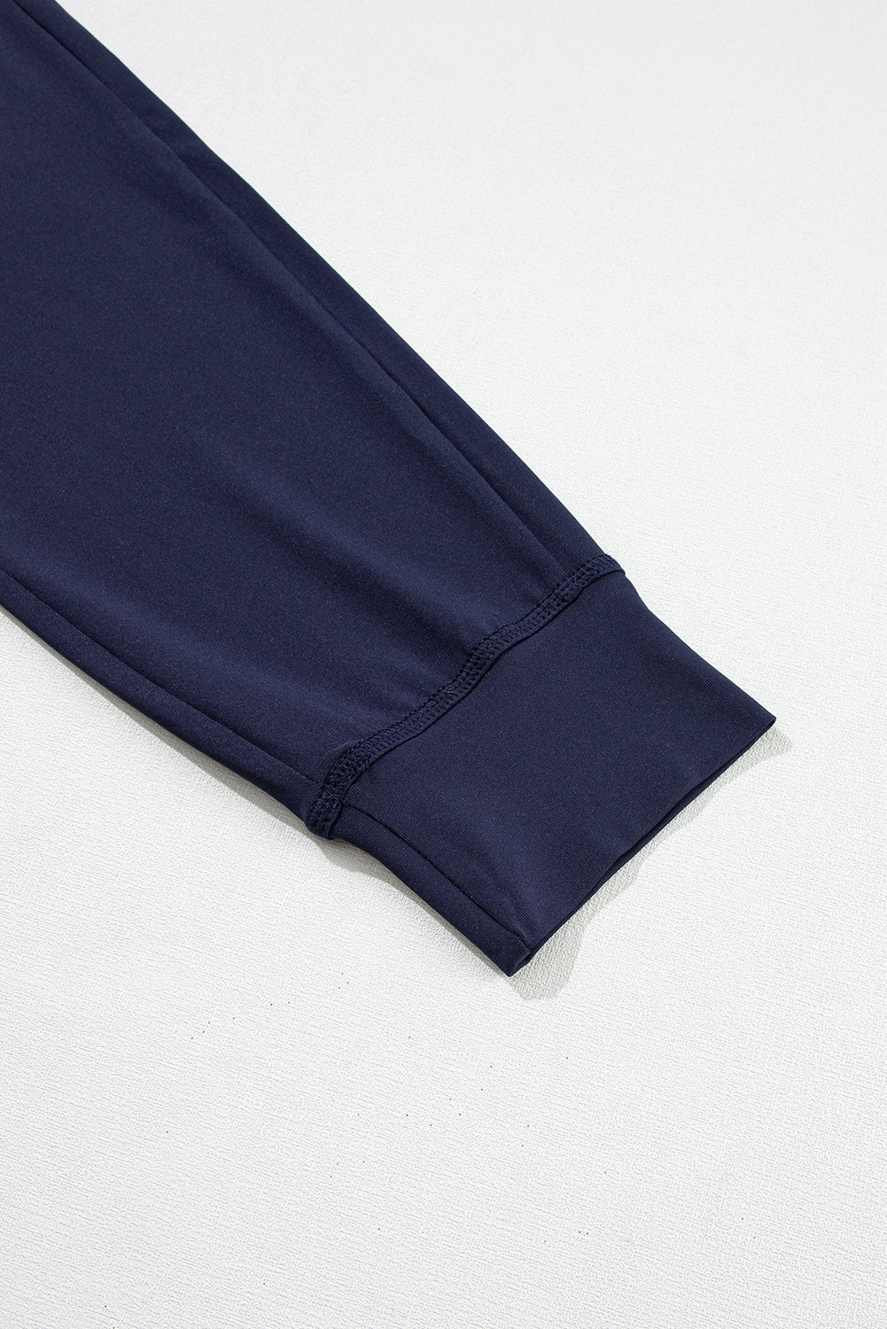 Drawstring Waist Pocketed Joggers | Navy Blue