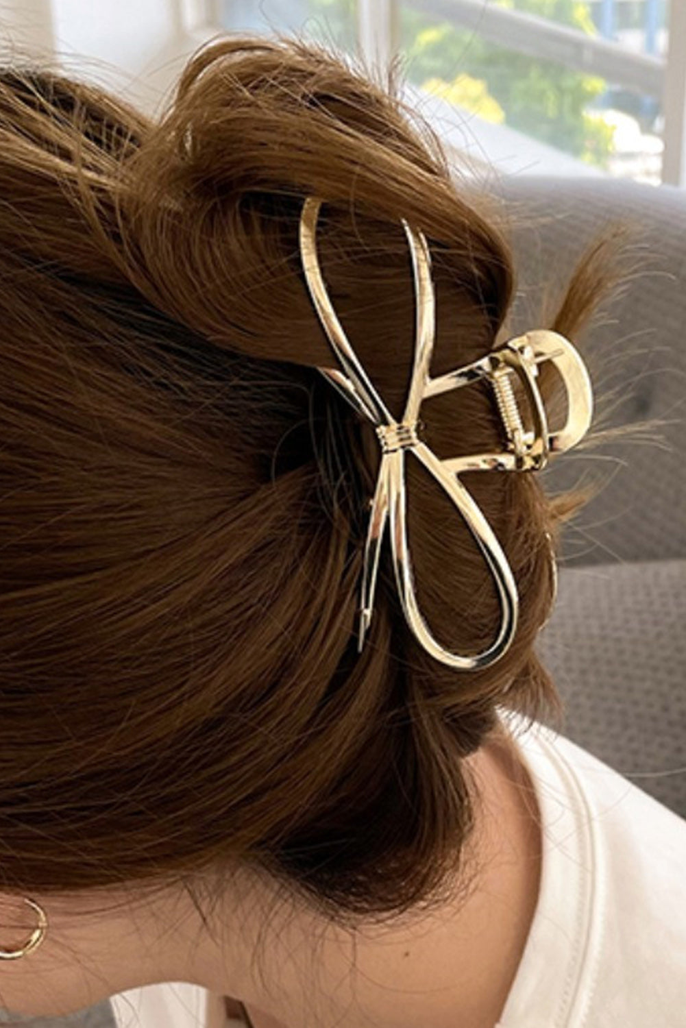 Bowknot Shape Claw Clip | Gold