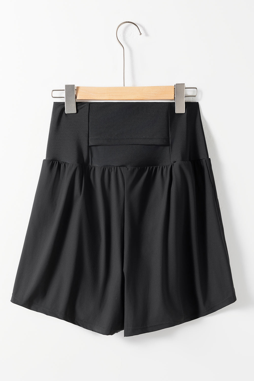 Pocketed Wide Waistband Swim Shorts | Black