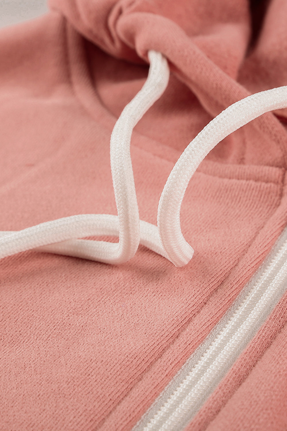 Zip-Up Hoodie Jacket | Pink