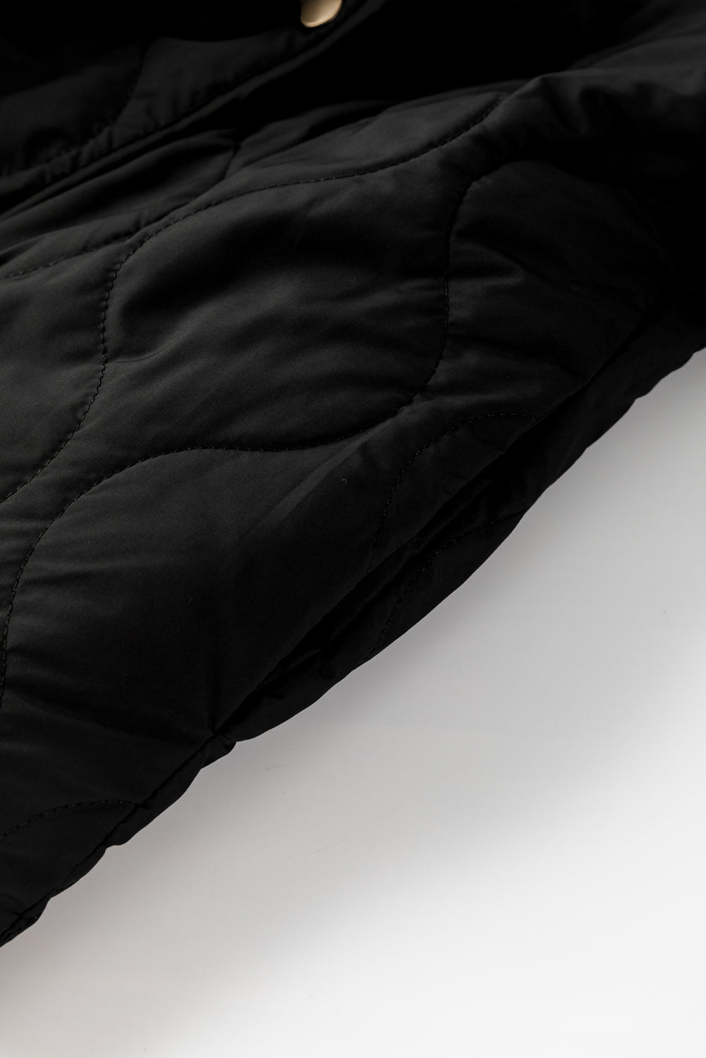 Snap Button Furry Reversible Jackets | Black