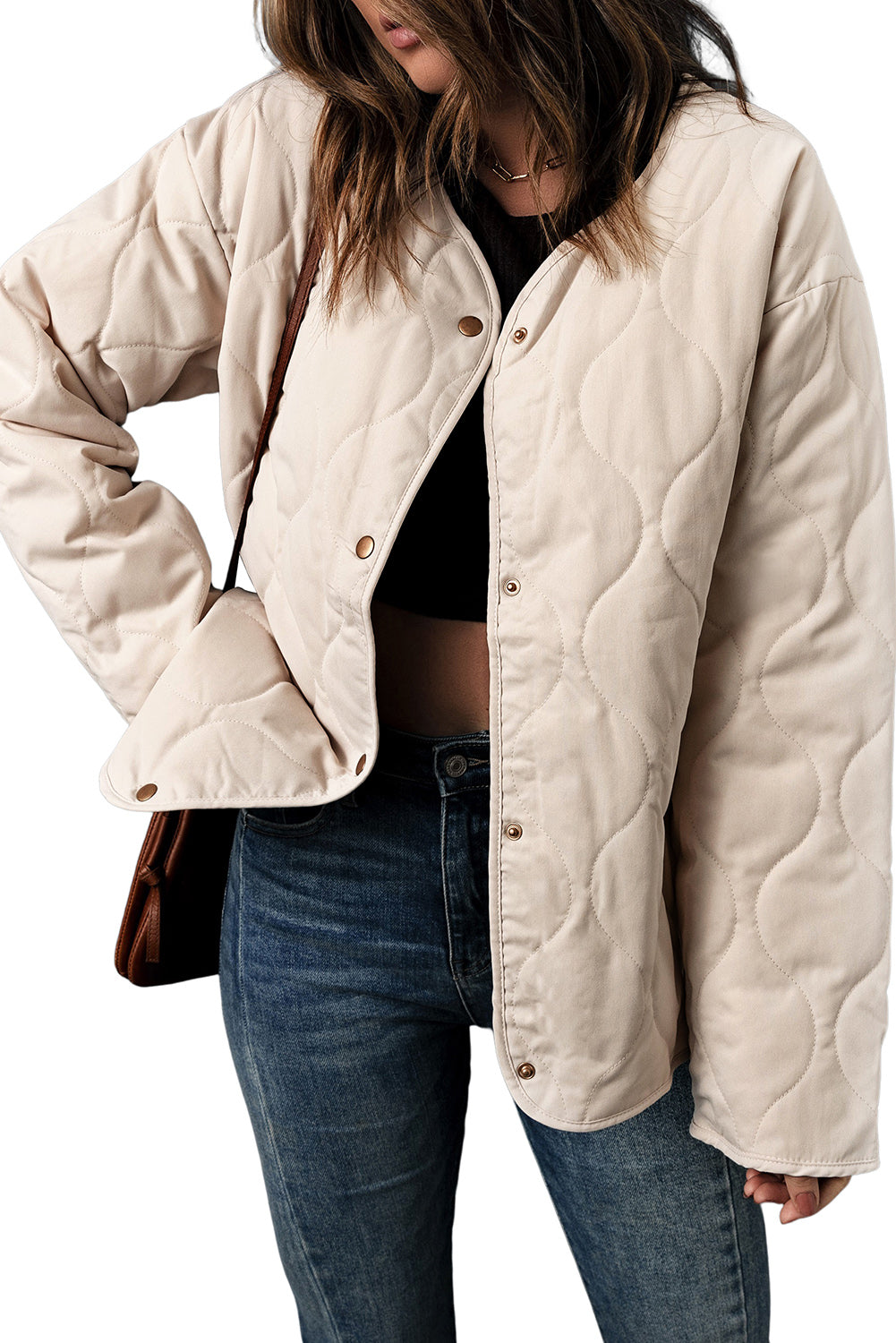 Buttoned Double-Sided Coat | White