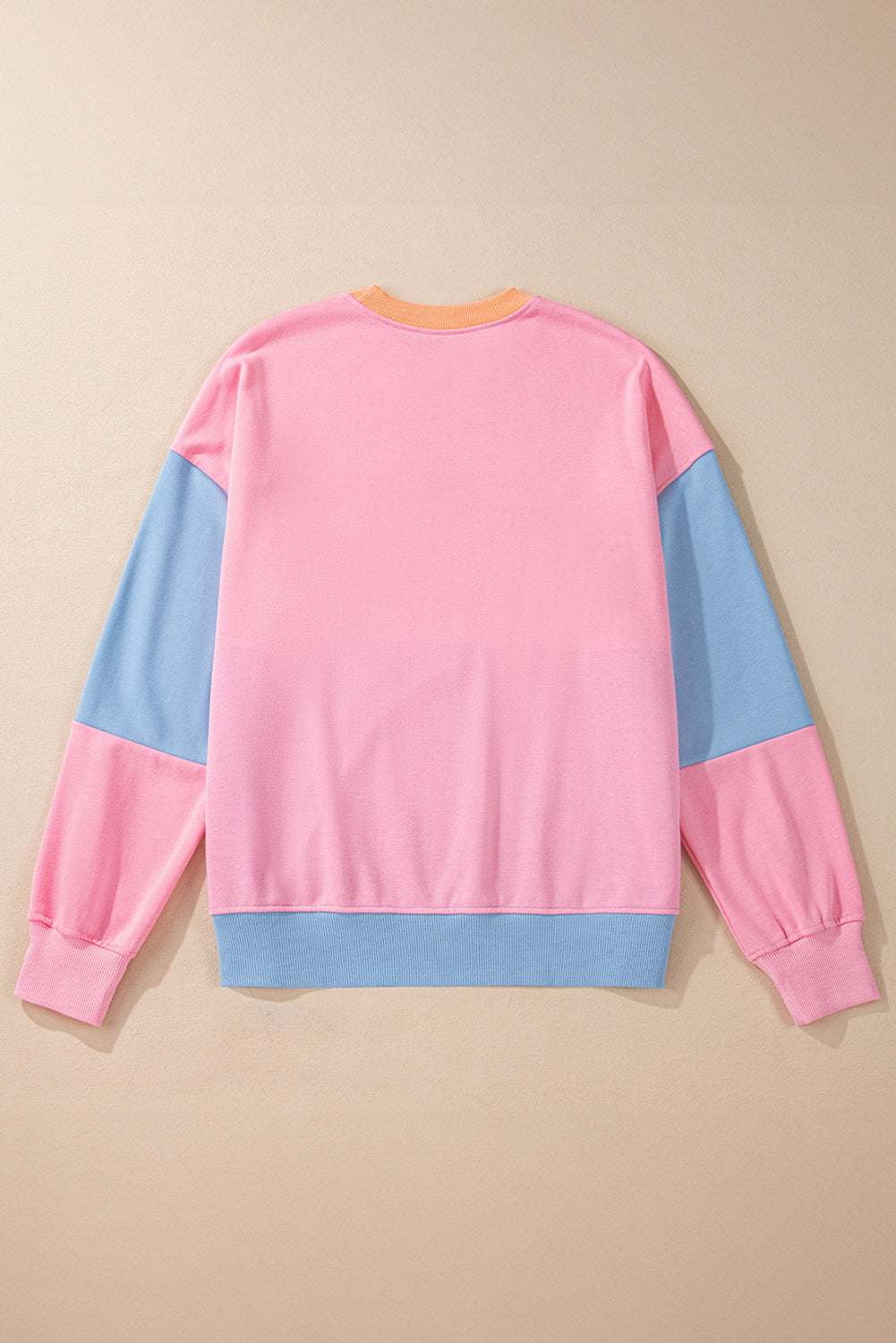 Colourblock Patchwork Drop Shoulder Sweatshirt | Sky Blue