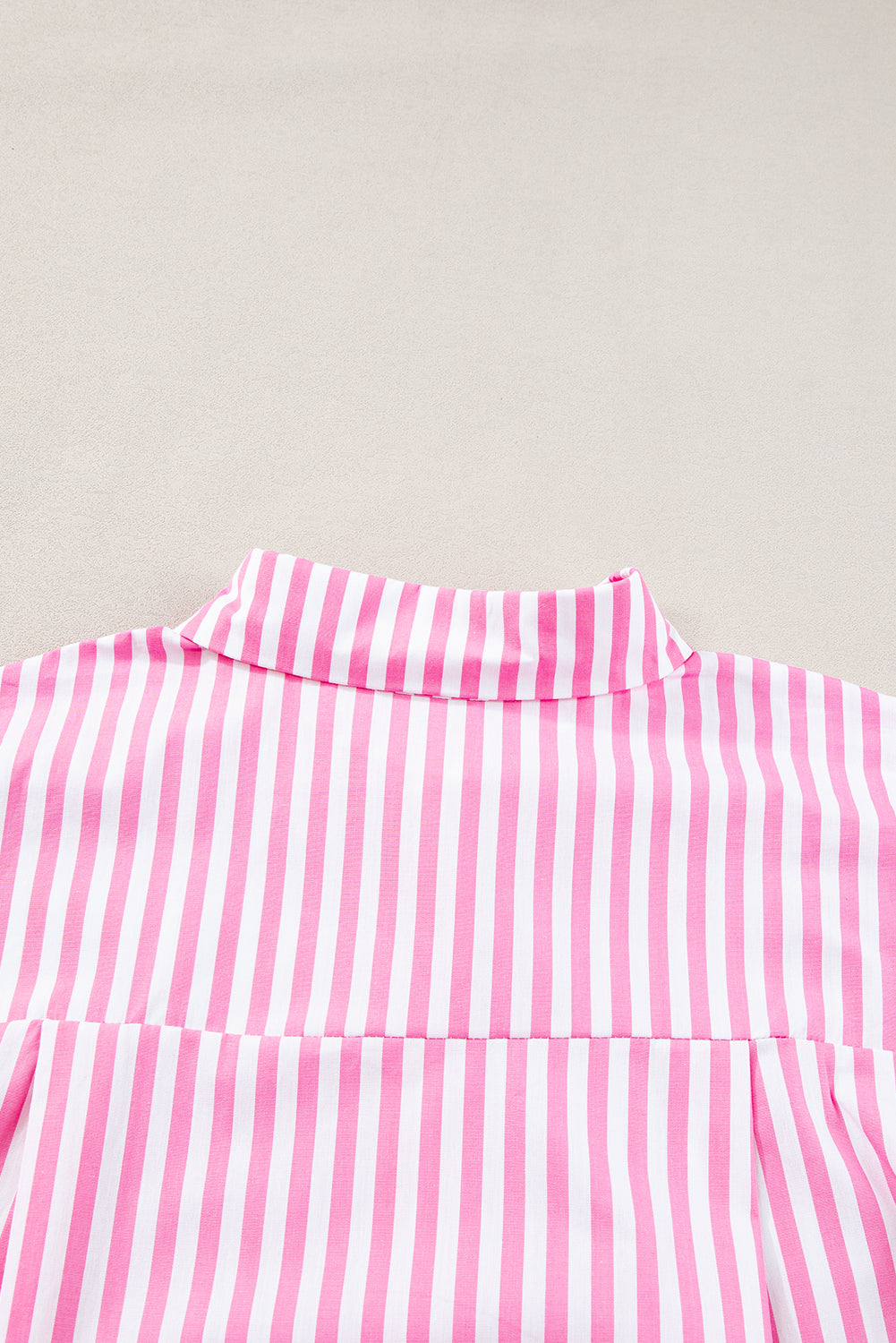 Dolman Sleeve Oversize Shirt | Pink Stripe