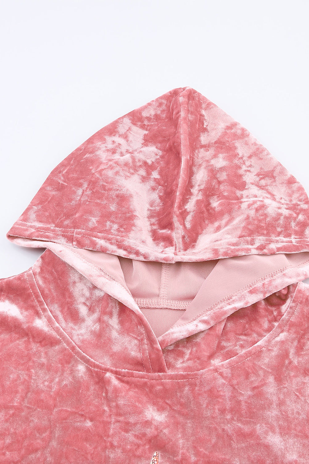 Thunder Bolt Sequin Oversized Hoodie | Pink