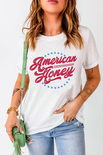 American Honey Graphic Tee | White