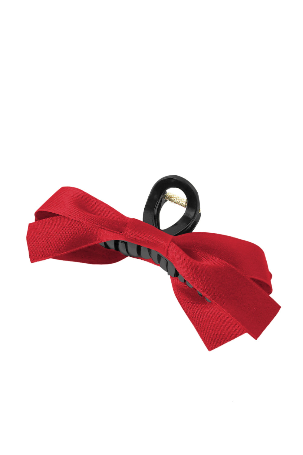 Bow Decor Large Hair Claw Clip | Fiery Red