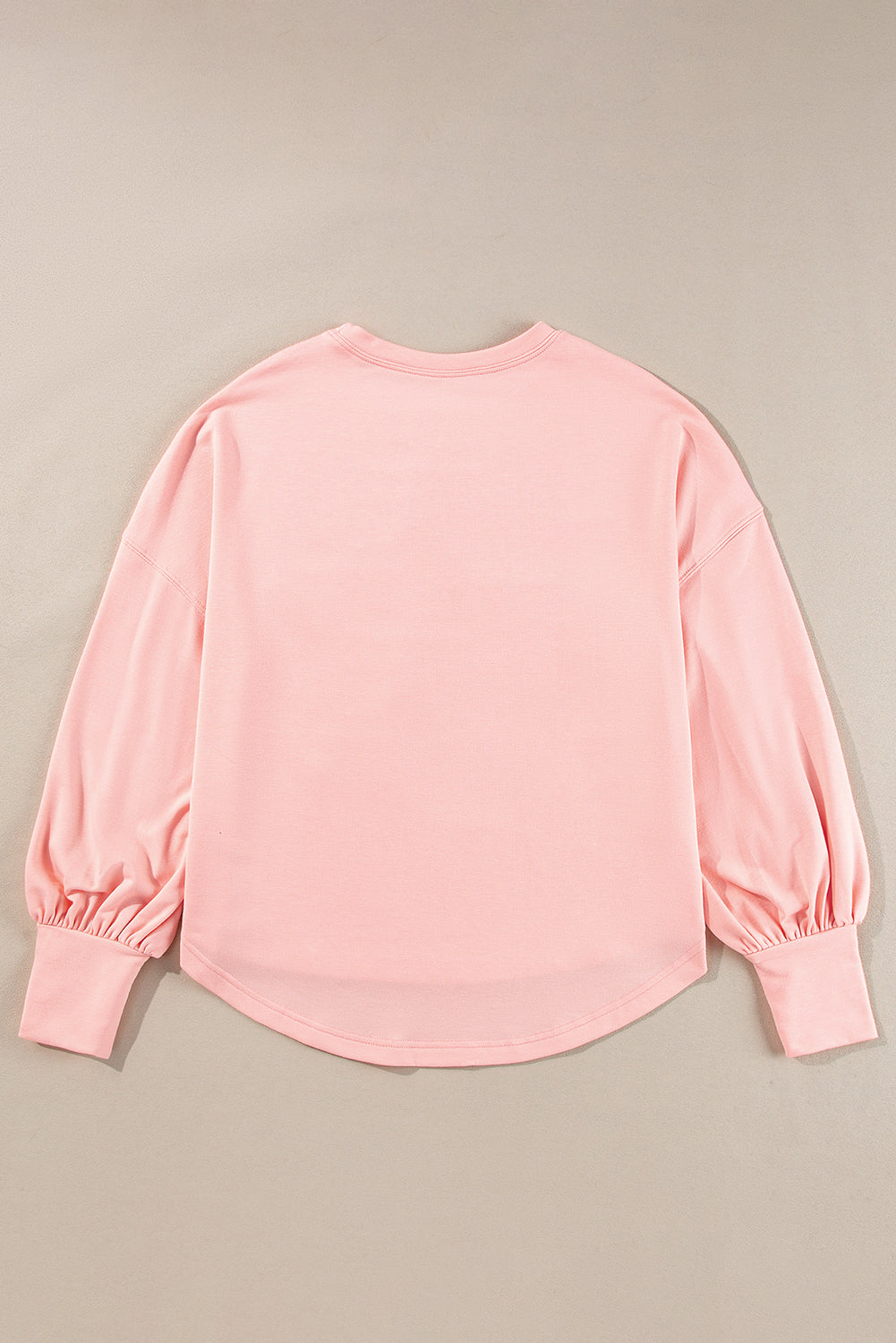 Studded Star Graphic Oversized Long Sleeve Top | Gossamer Pink