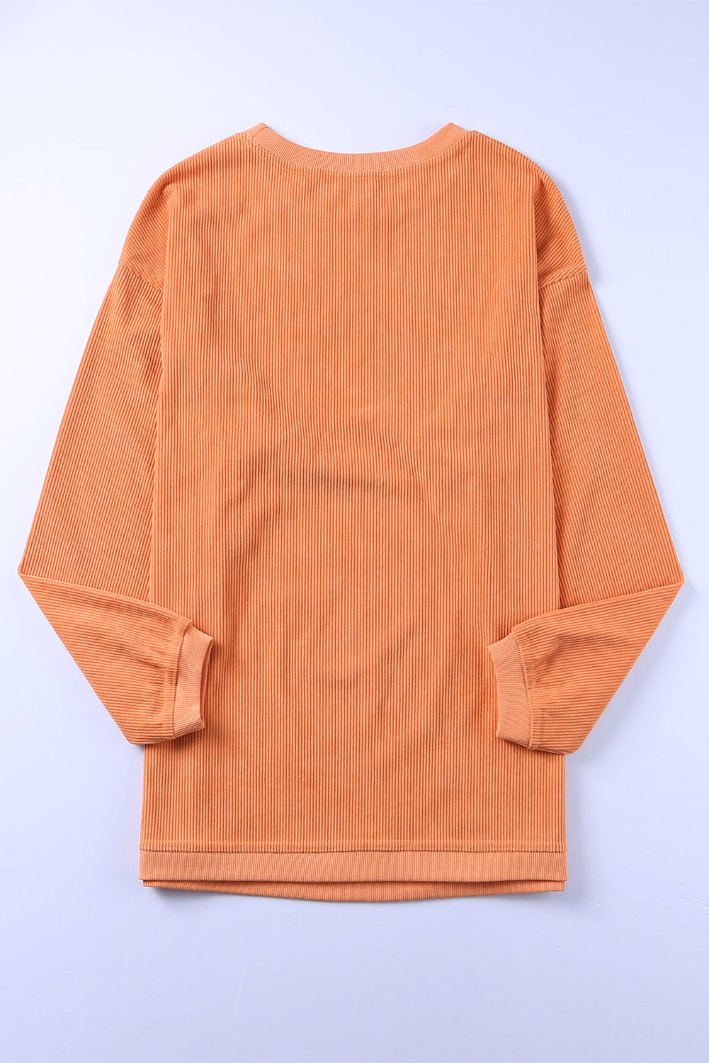 Thankful Letter Graphic Corded Sweatshirt | Orange