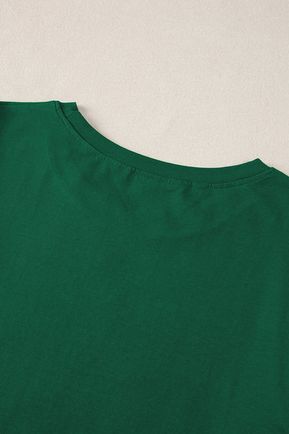 Plus Size Flutter Sleeve Top | Green