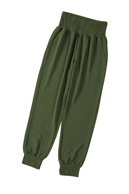 Pocketed Casual Joggers | Green