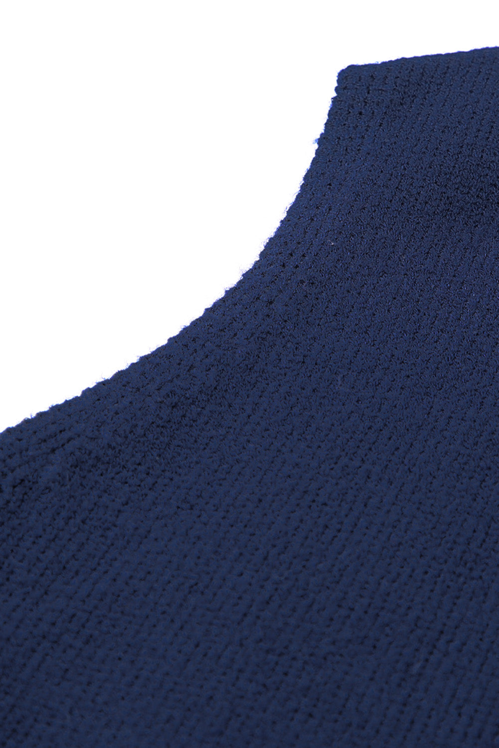 Dark  Knit Vest Pullover Sweater | Blue