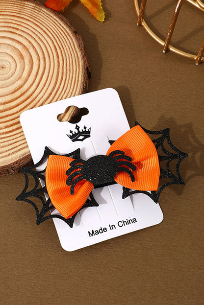 Spider Web Bowknot Halloween Hair Clip | Carrot