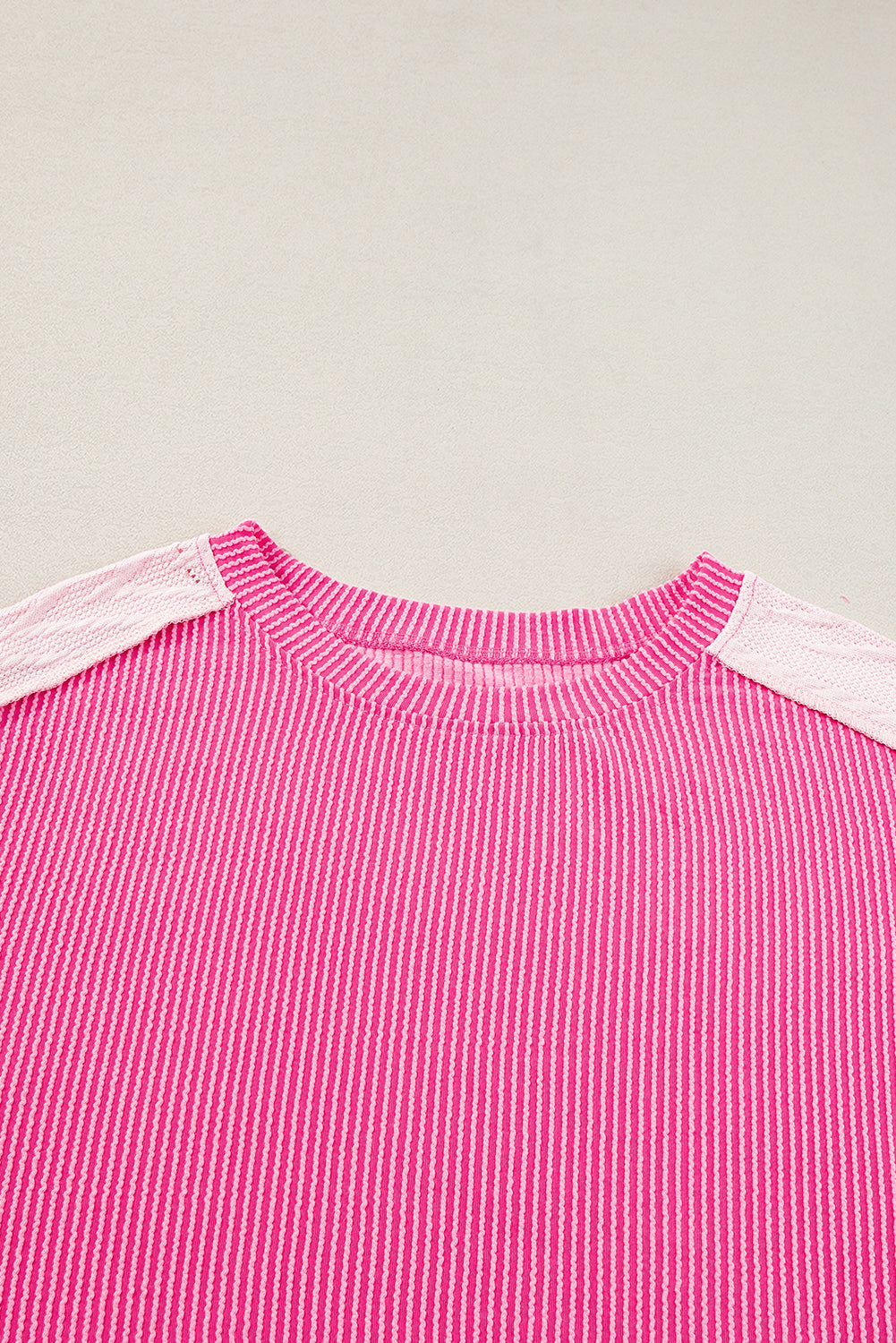 Cable Knit Colourblock Exposed Seam Sweatshirt | Bonbon