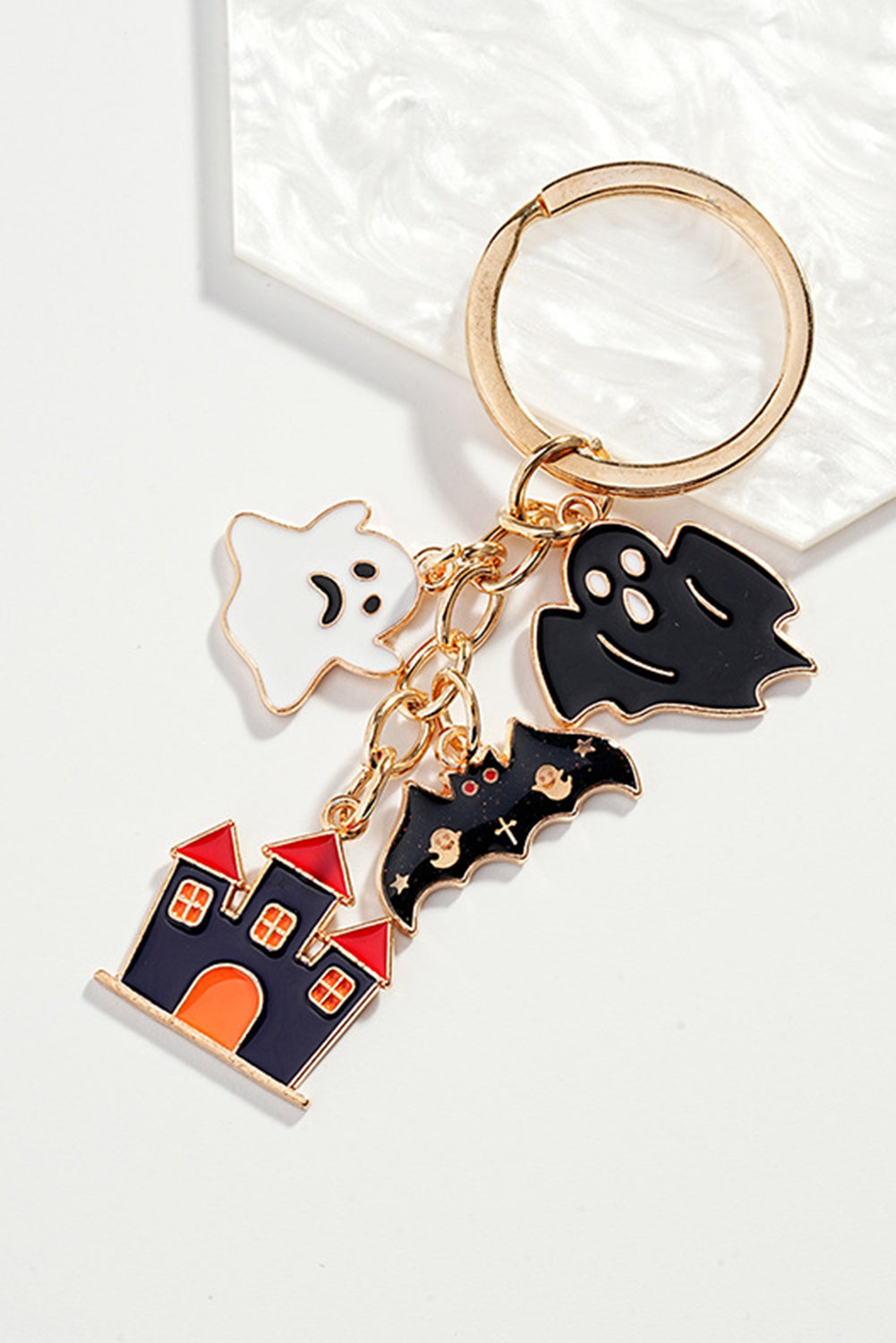 Funny Halloween Element Pendant Keychain | Black