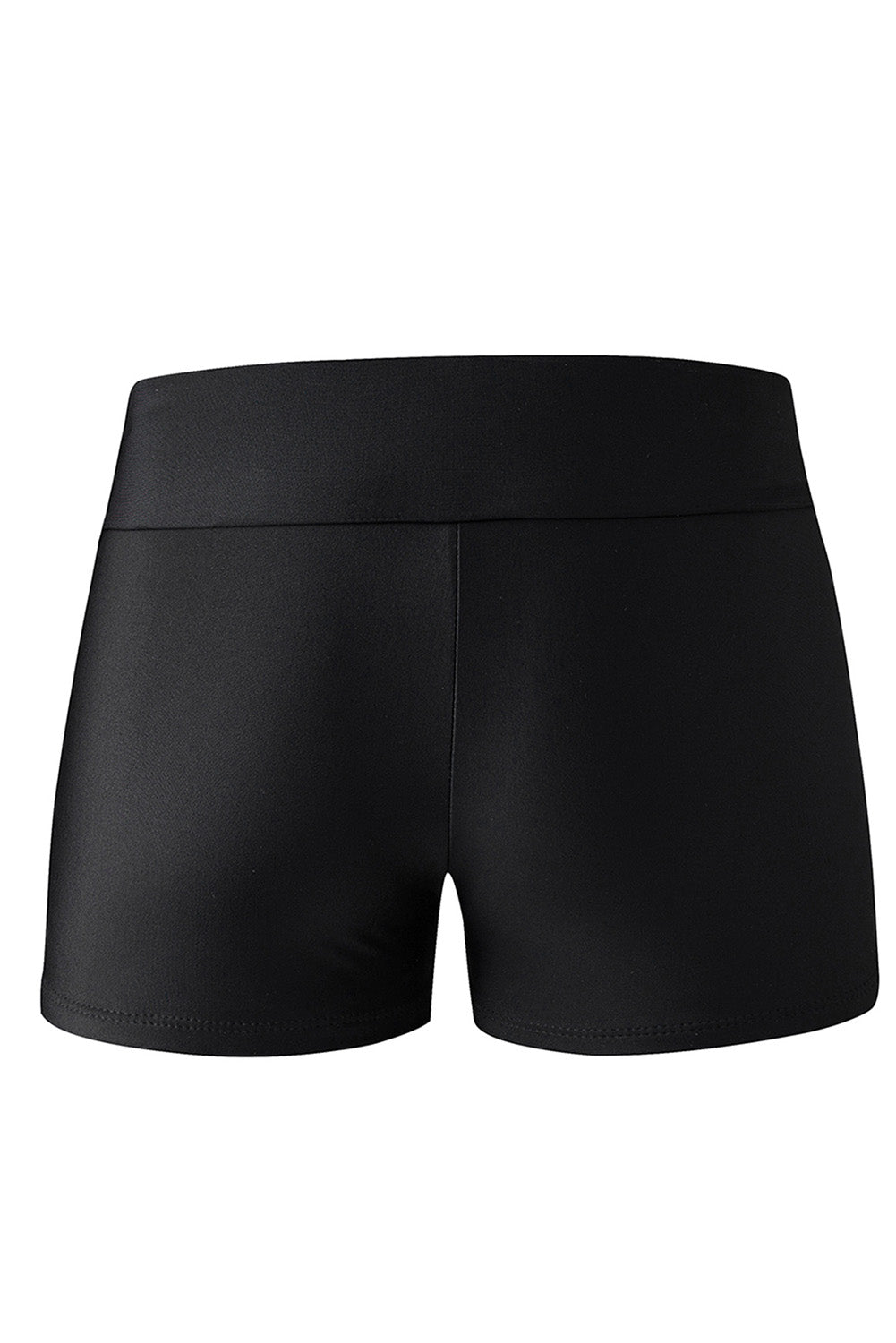 Solid Colour High Waist Swim Bottom | Black