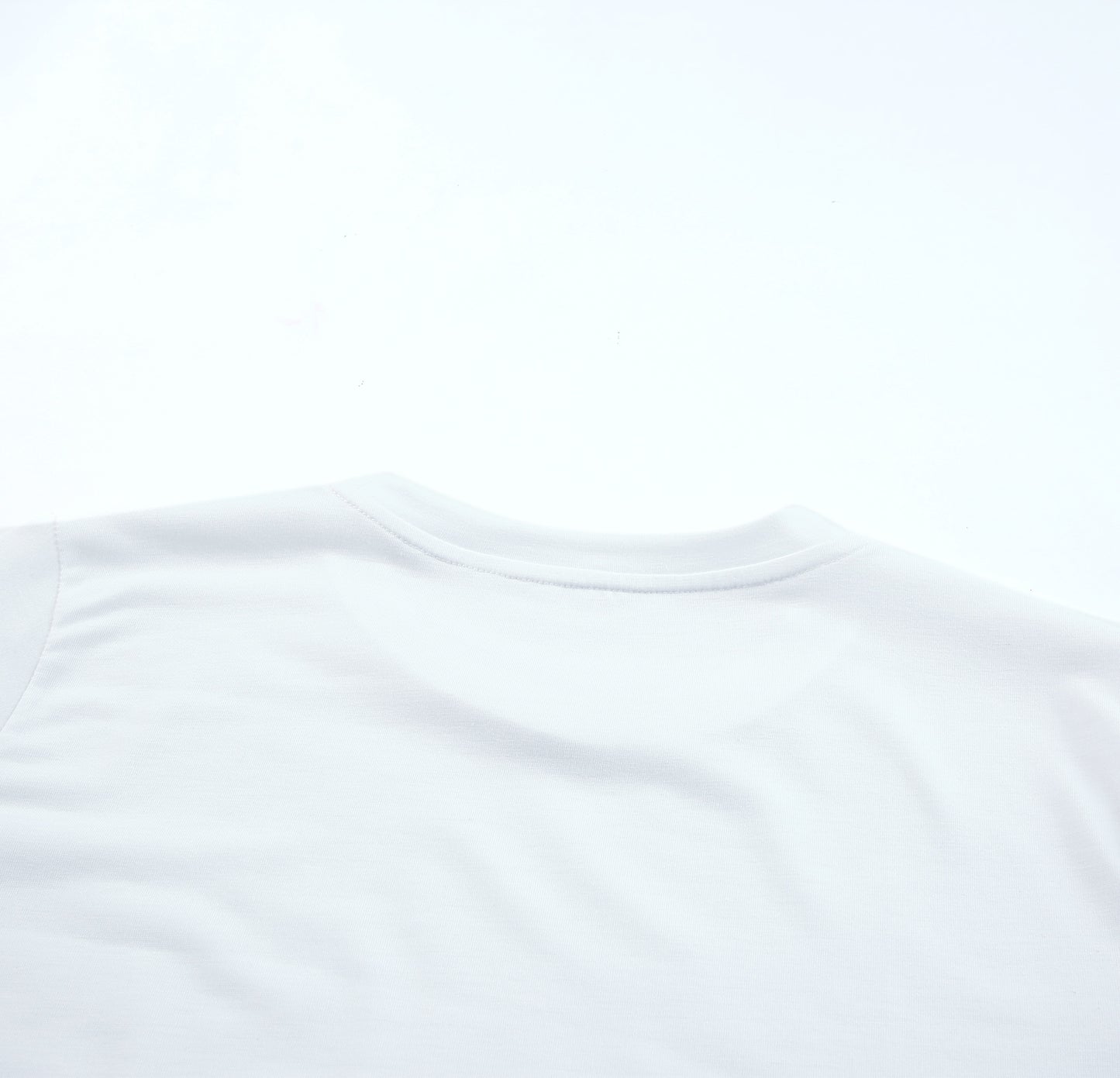 Solid Colour Crew Neck Tee | White