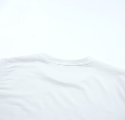 Solid Colour Crew Neck Tee | White