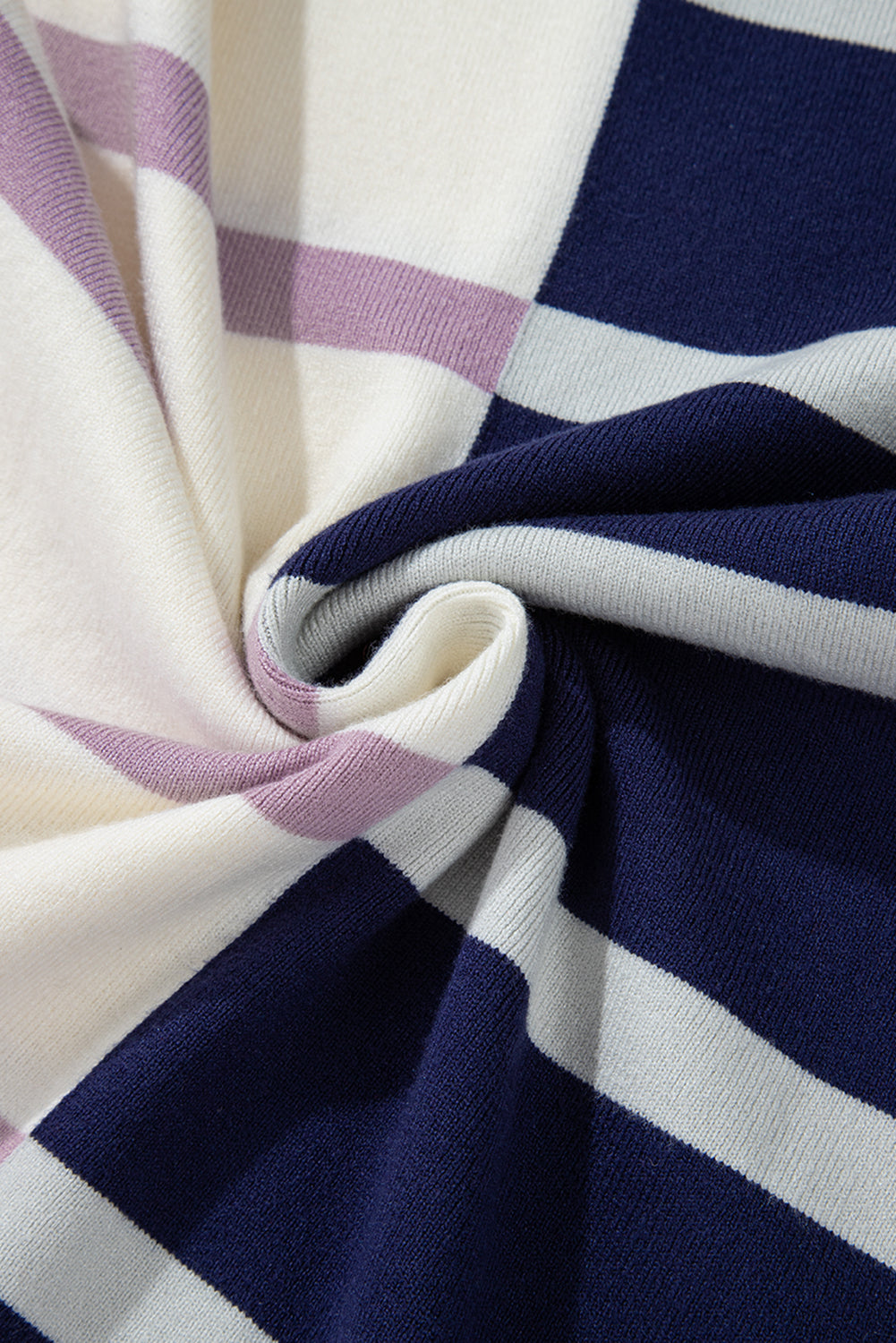 Colourblock Oversized Sweater | Blue Stripe