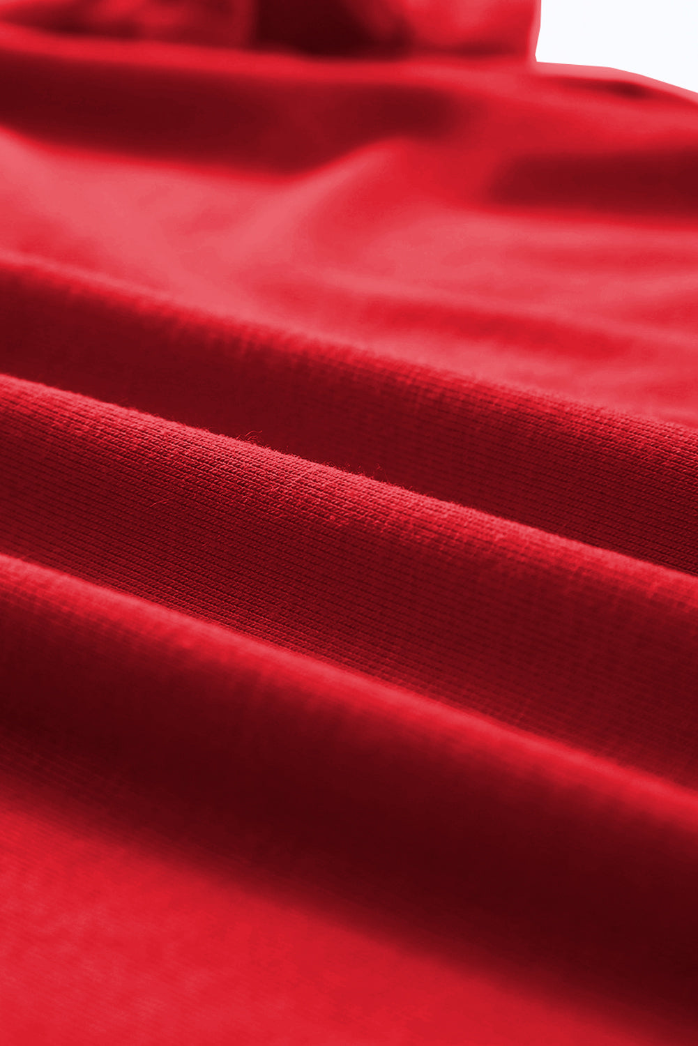 Casual Plain Crew Neck Tee | Red