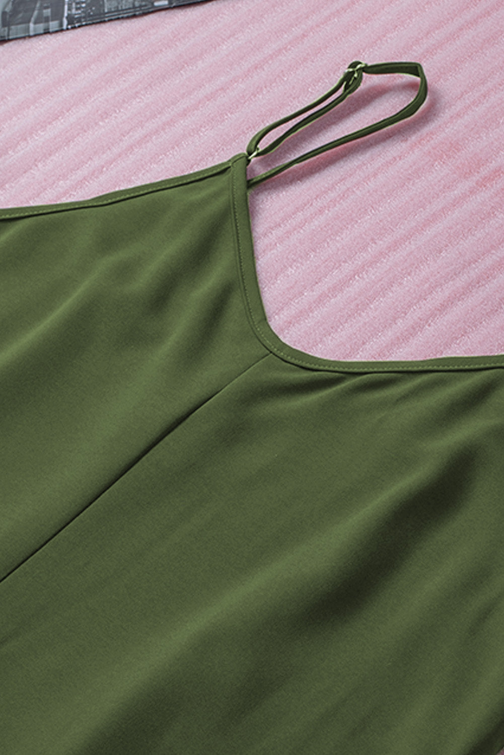 Buttoned Slip Dress | Green